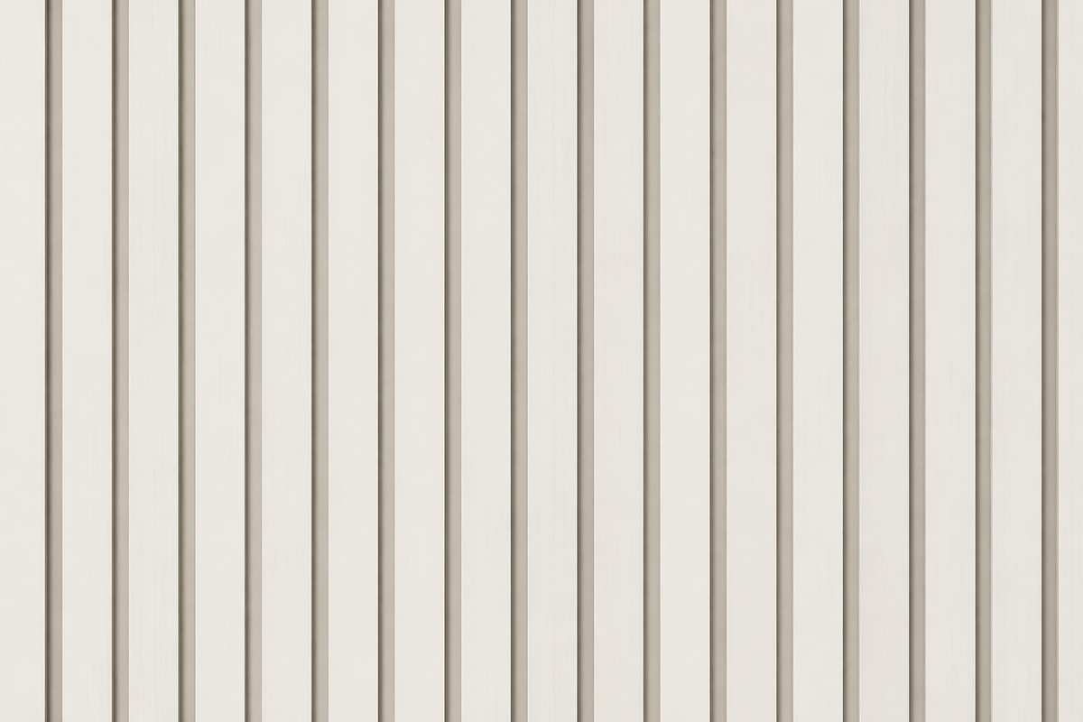Veyrisse flexible slat wall panel — White Elm finish